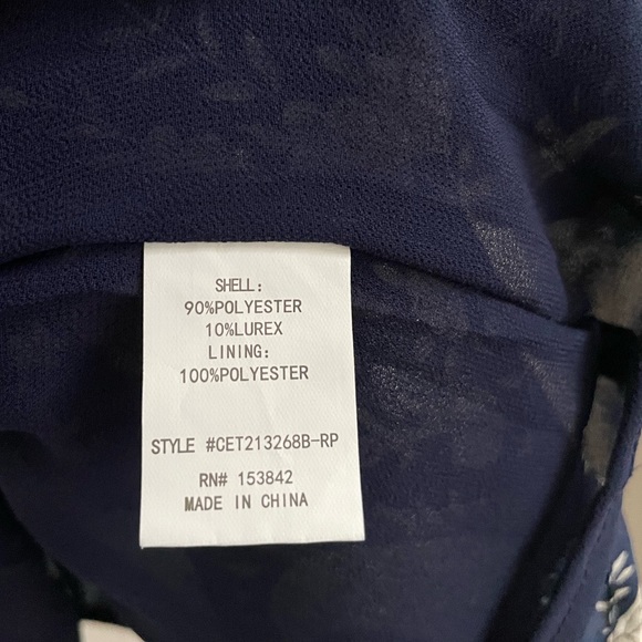 Melloday Women's Size 1X Paisley Lurex Tunic Dress NWOT - Picture 9 of 9